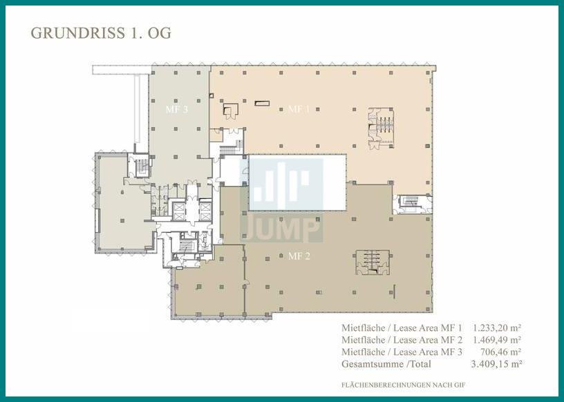 Grundriss Flachbau 1.OG